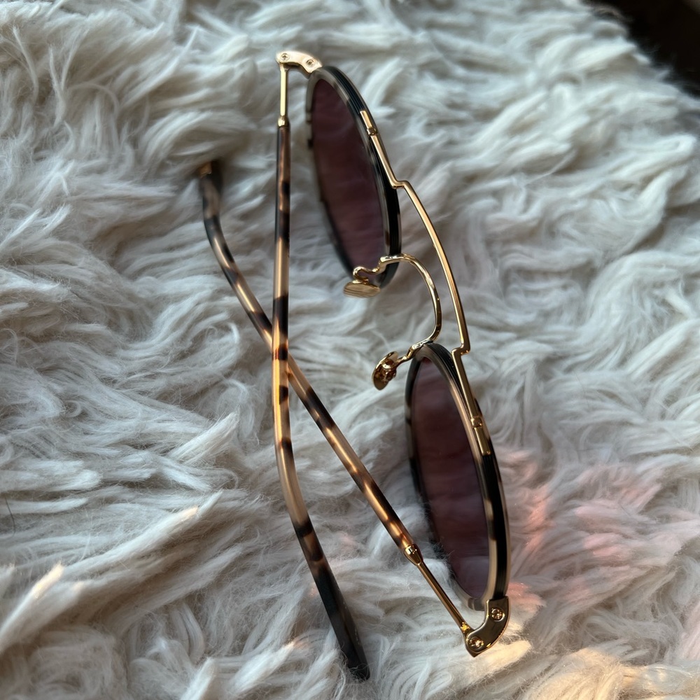 NWT. KREWE PORTER | 24K TITANIUM + MATTE BLACK + MATTE SUNDAY TORTOISE MIRRORED - Picture 15 of 16